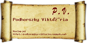 Podhorszky Viktória névjegykártya