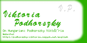 viktoria podhorszky business card